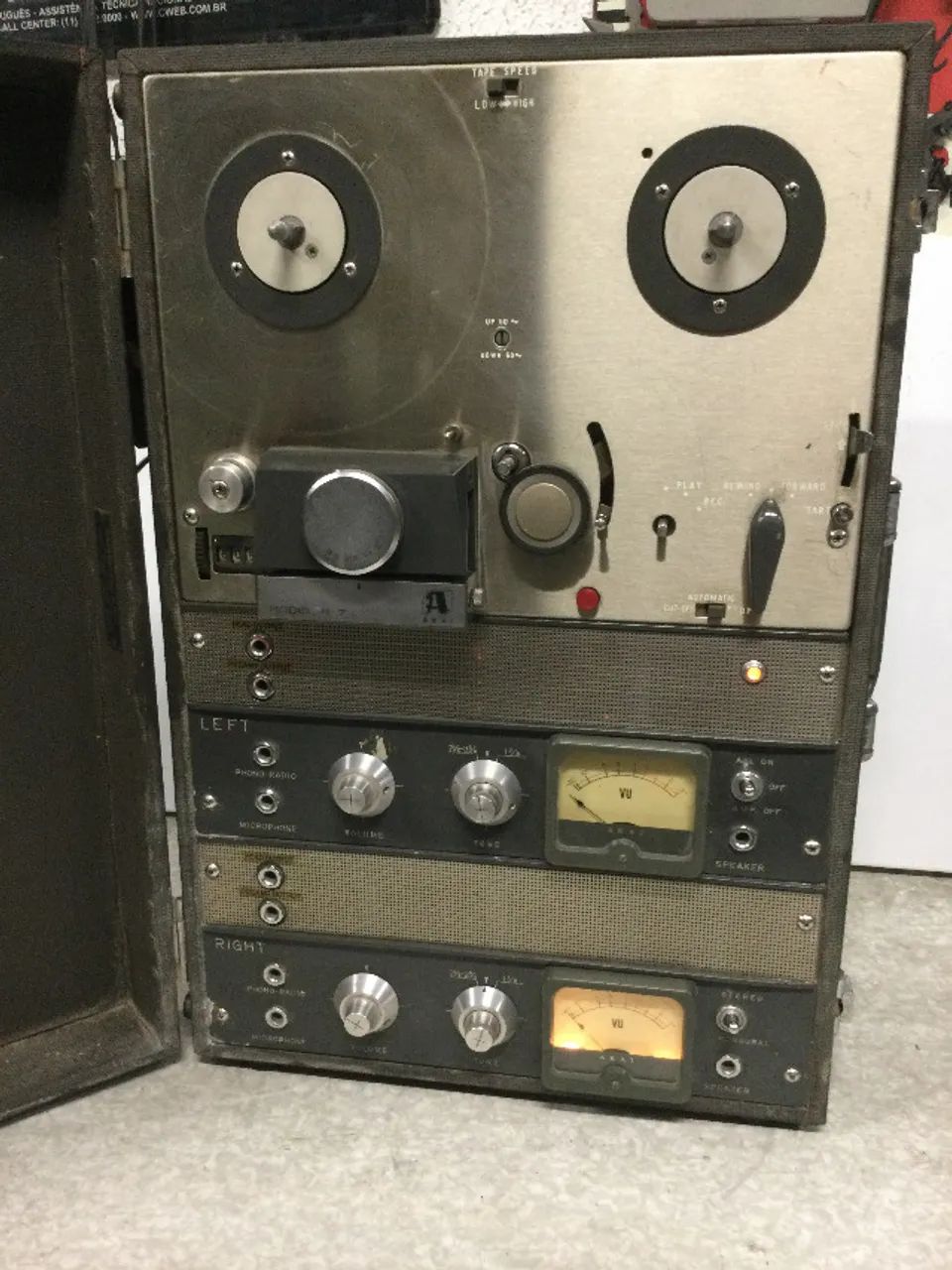 gravador de rolo antigo akai - Foto 4