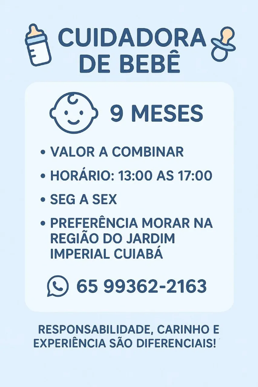 Cuidadora de bebe