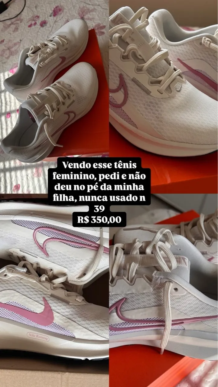 Tênis Feminino Nike - Nunca Usado - Tamanho 39