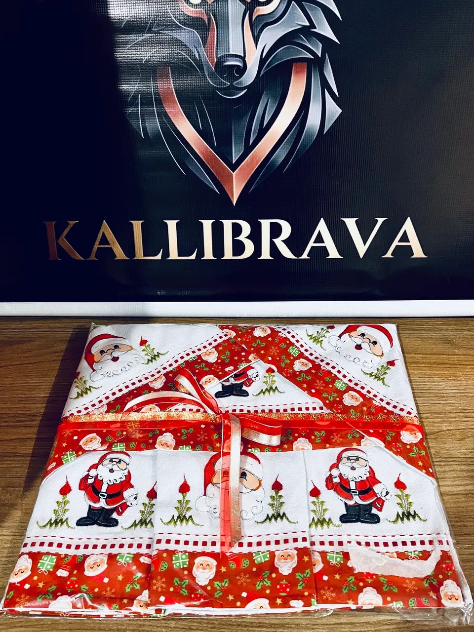 ? Kit 7 Panos Natalinos Bordados ? LINDOS, DURÁVEIS e NÃO MANCHAM! - Foto 2