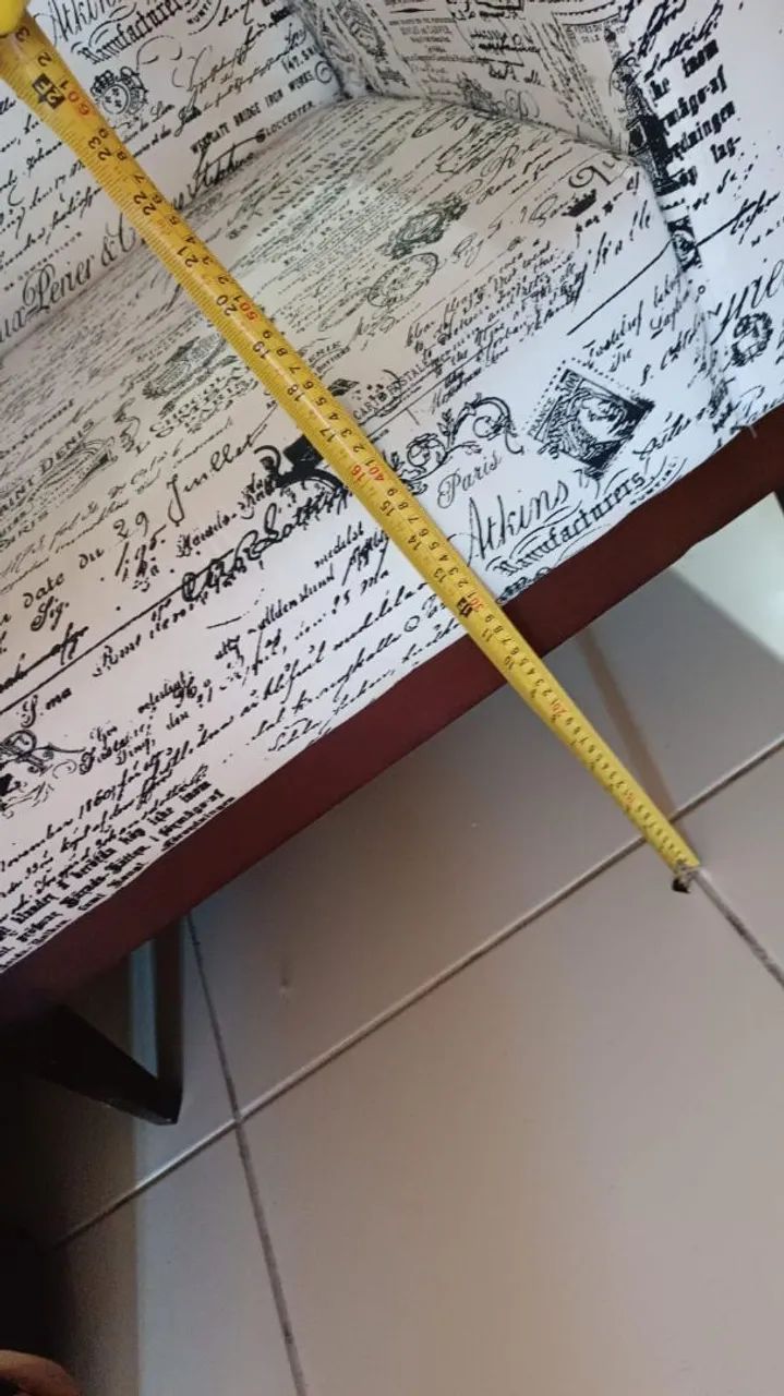 Poltrona estampada em estado de nova - Foto 5