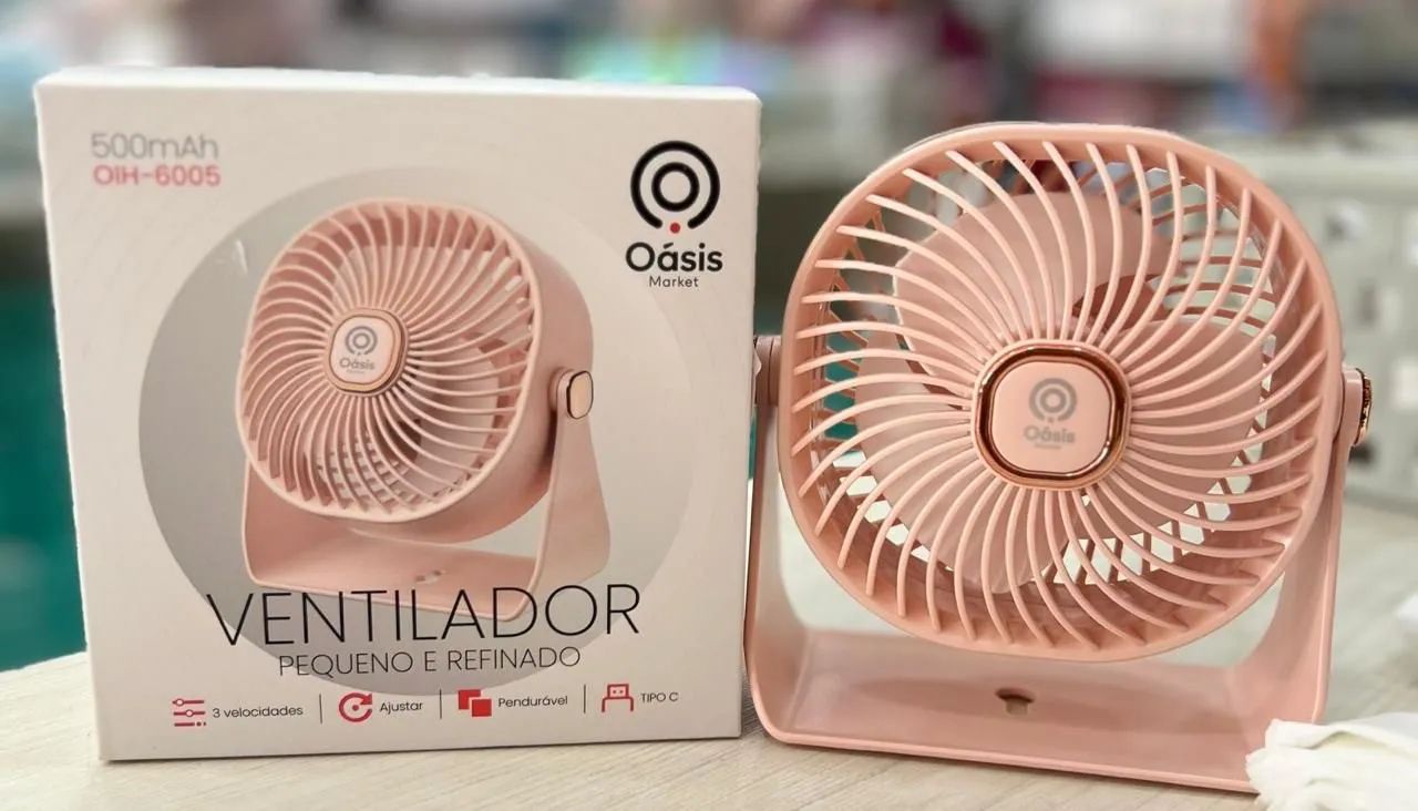 Ventilador de Mesa Pequeno e Refinado Oasis - Foto 2