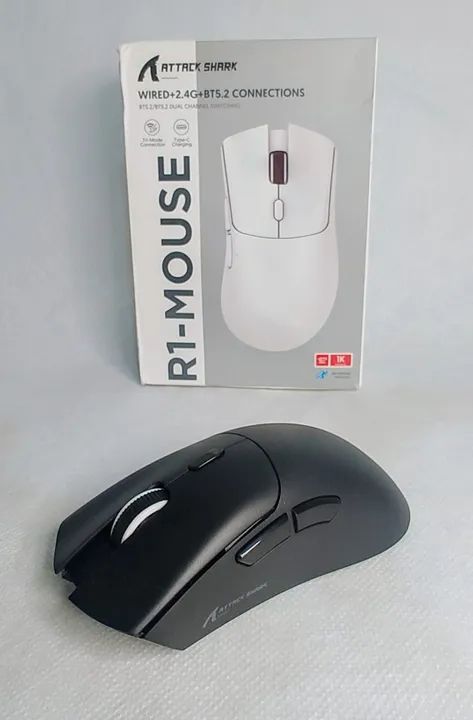 Mouse Attack Shark R1 Tri-Mode - NOVO - Foto 3