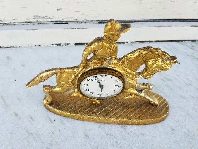 relógio de mesa de bronze alemão