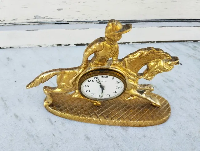 relógio de mesa de bronze alemão