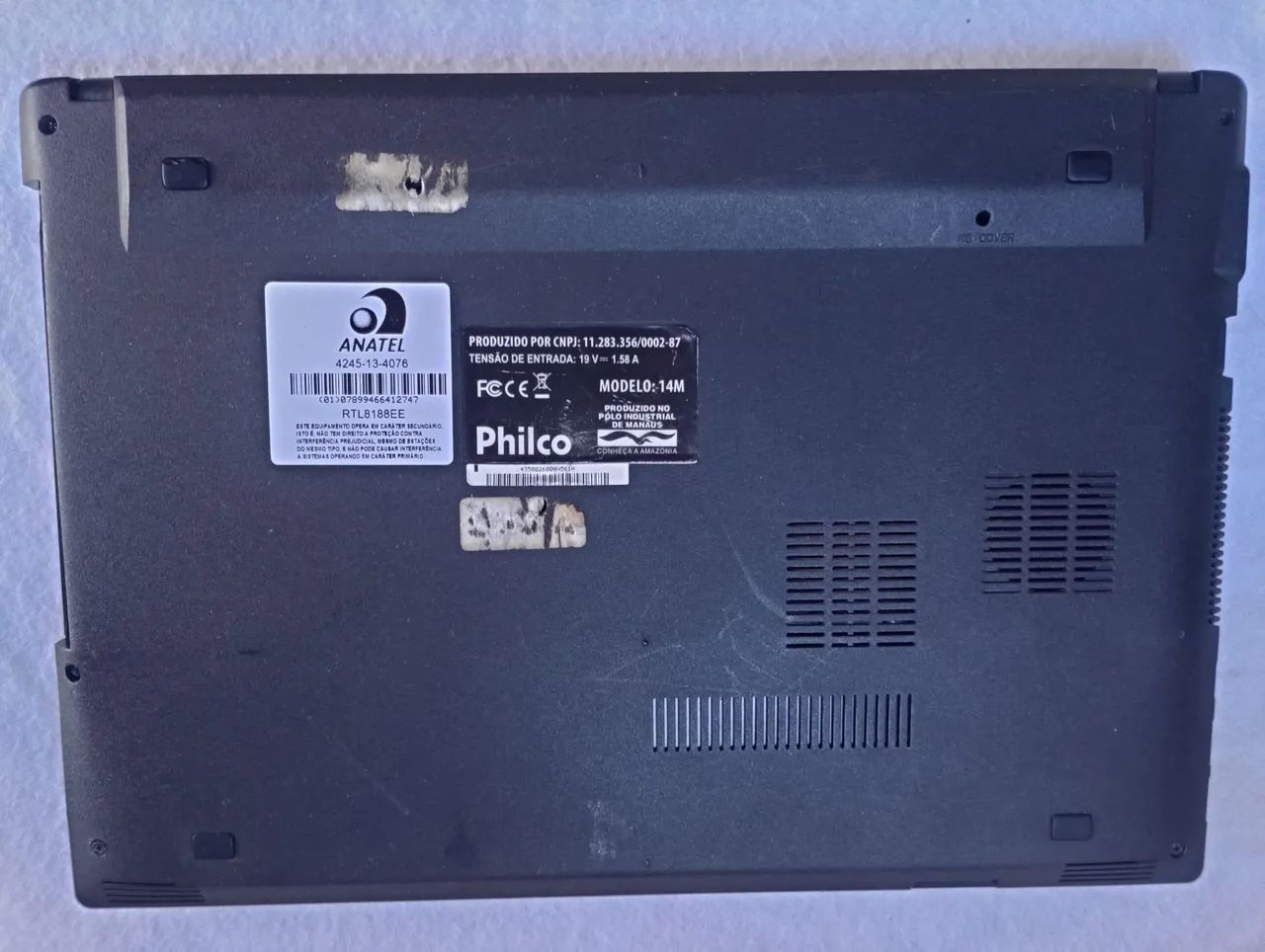 Carcaça e teclado Notebook Philco 14M-P744WB-3D, sem os componentes interno .  - Foto 5