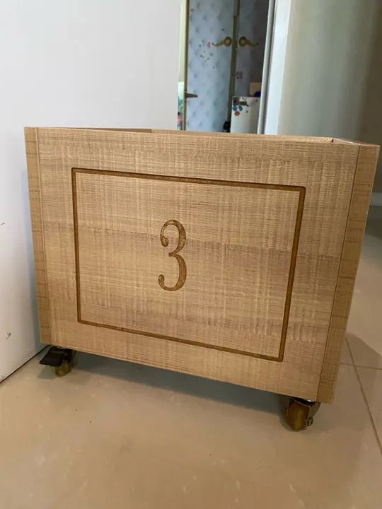Caixote de brinquedo MDF - Foto 2