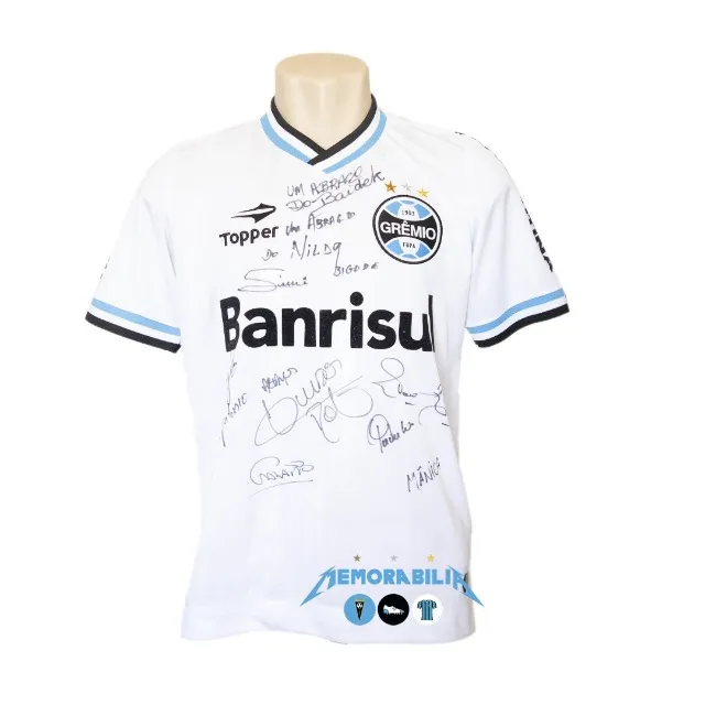 Camisa Grêmio de jogo e autografada 2013-14