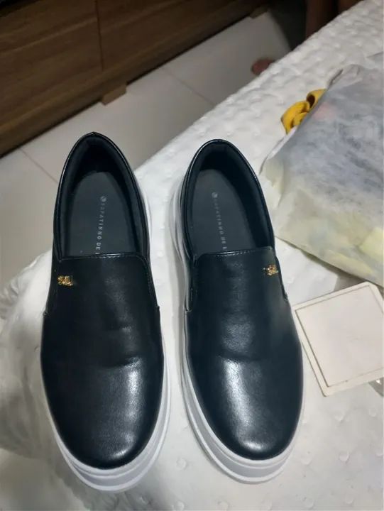 Sapatênis Sapatinho de Luxo Preto - Foto 3