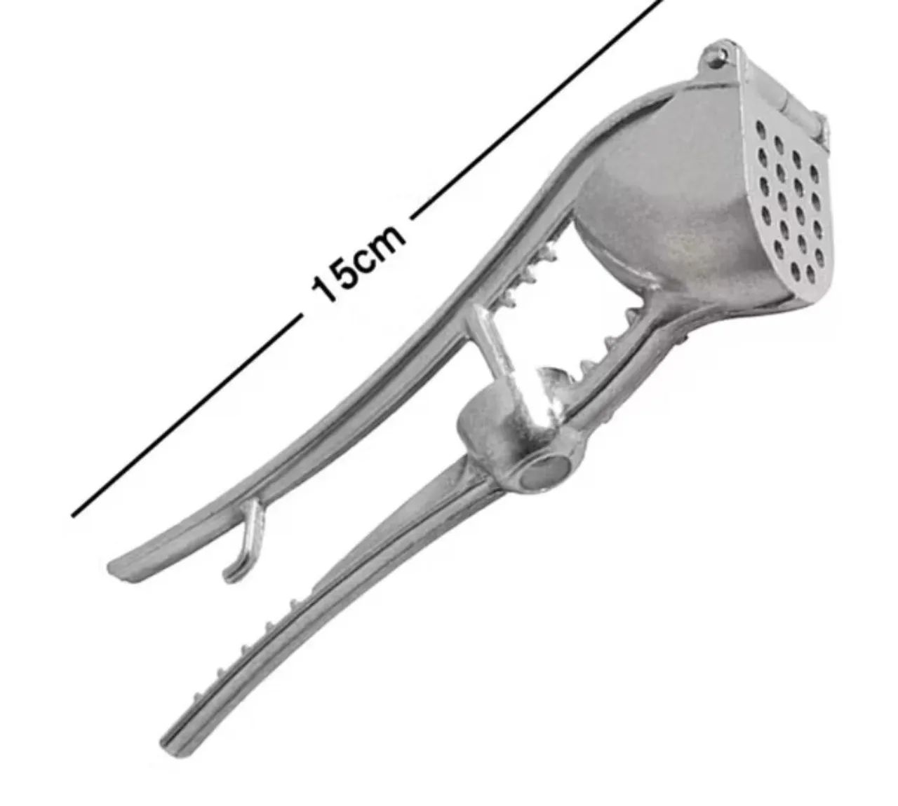 Espremedor Amassador De Alho Multiuso 5 Em 1 Alumínio 15cm - Foto 4