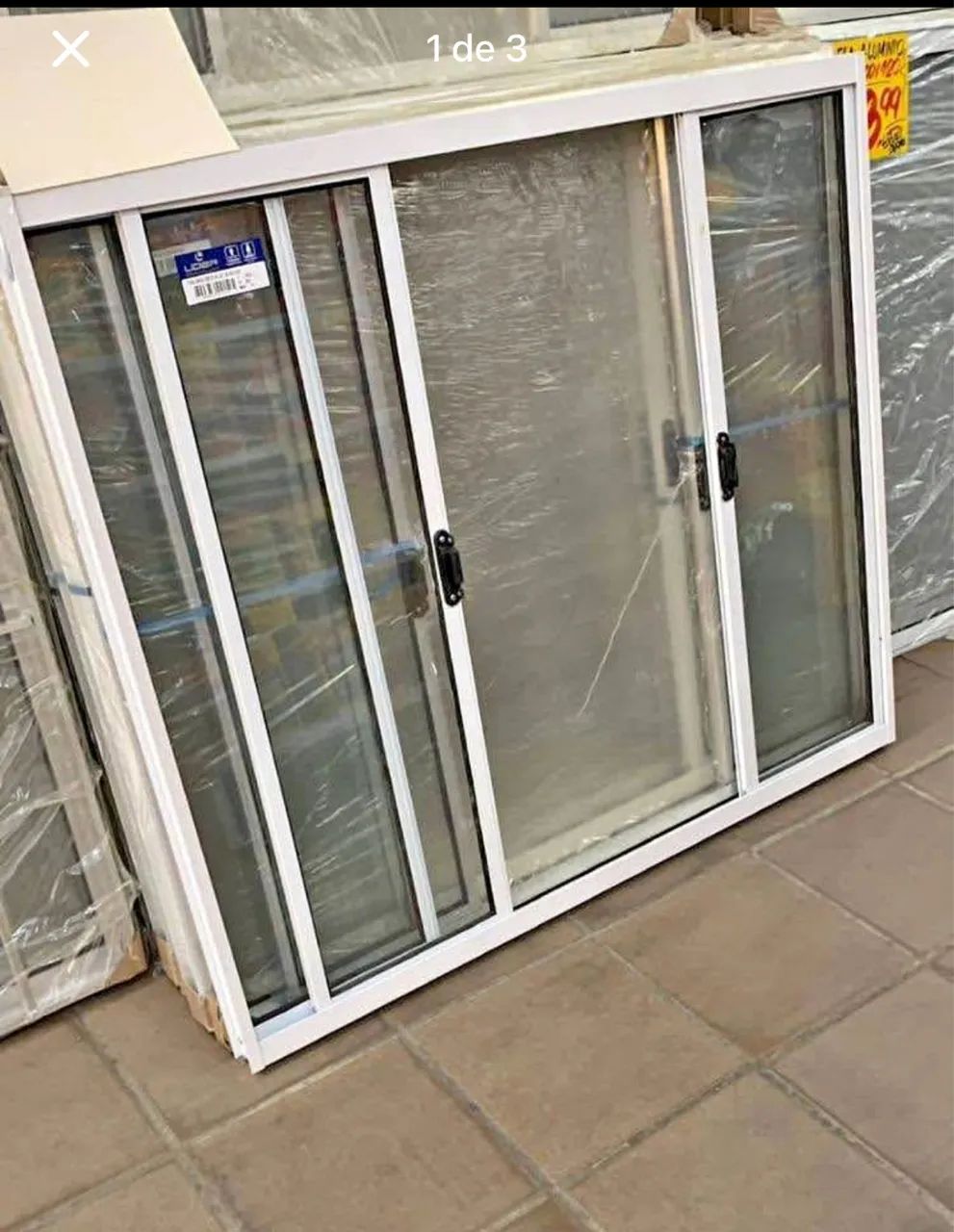 Janela 4 folhas alumínio branco 