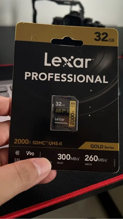 Cartão De Memória Lexar Sd Hc 32gb Uhs-ii 300mb/s V90 Gold