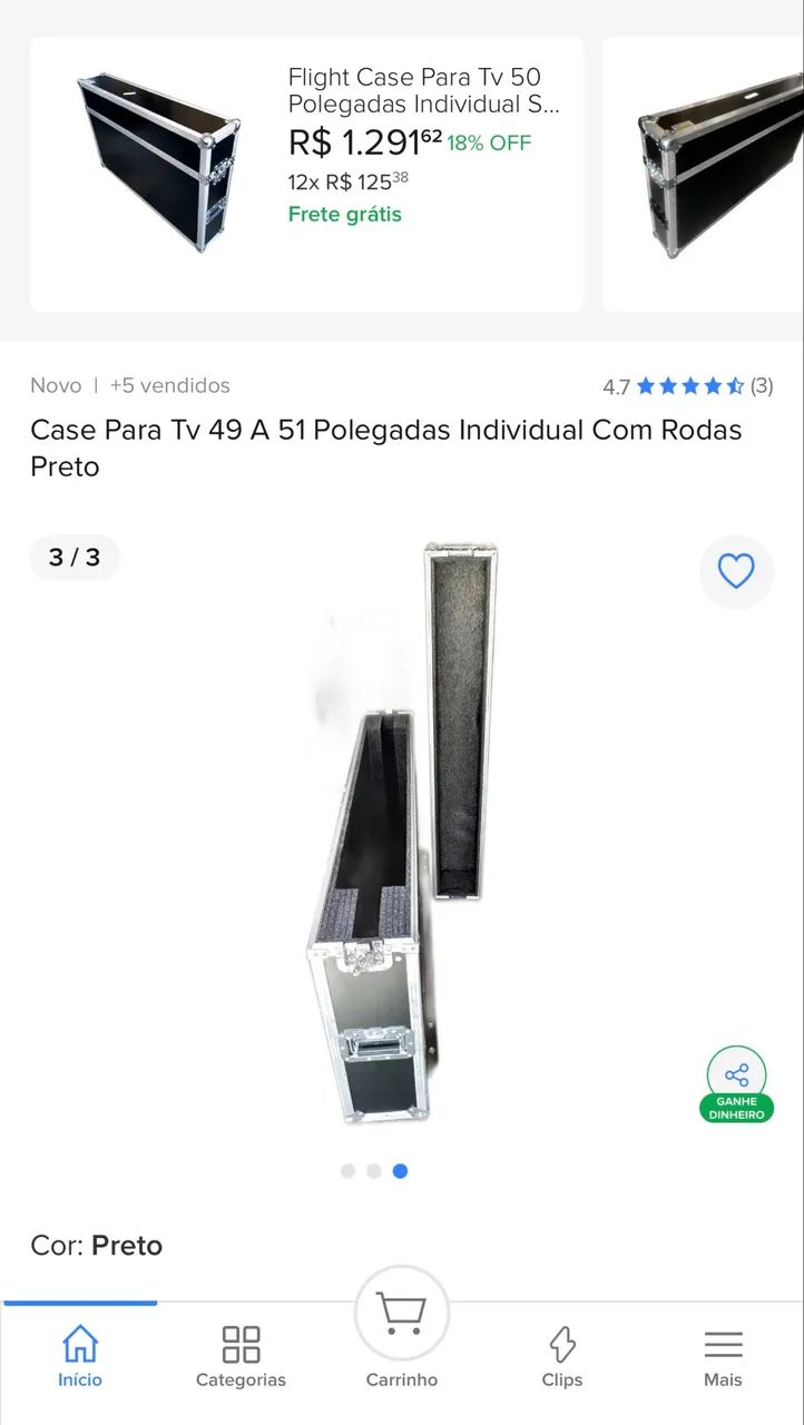 CASER MULTI USO (NOVO) - TELEVISÃO DE 49 A 51 POLEGADAS. PROMOÇÃO DE 75% DE DESCONTO! - Foto 2