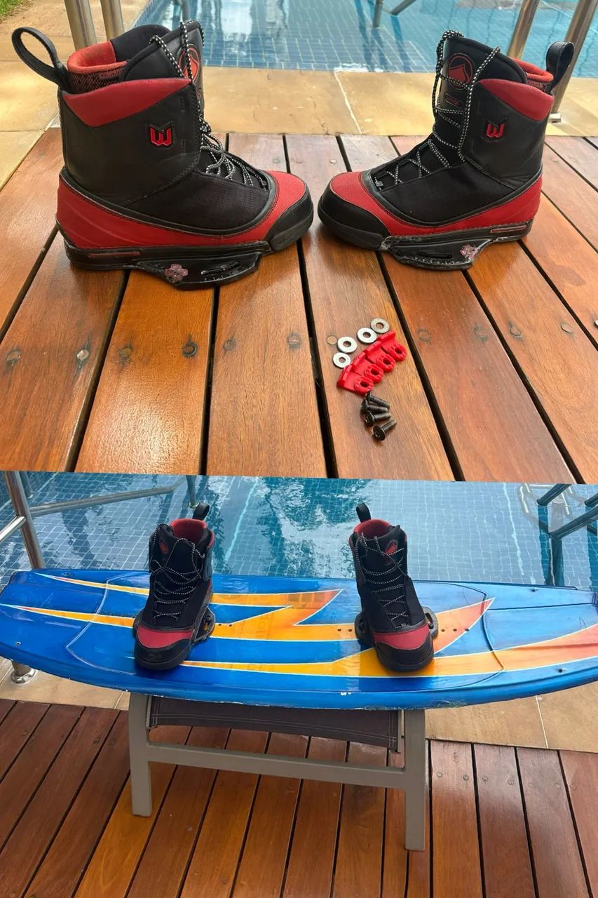 Prancha Wakeboard Double Up + Botas Liquid Force Fechadas Campinas-sp