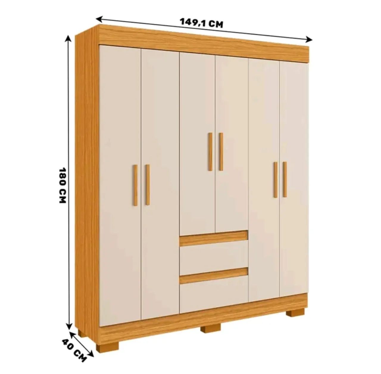 Guarda-Roupa Moderno com Design Elegante - Foto 3