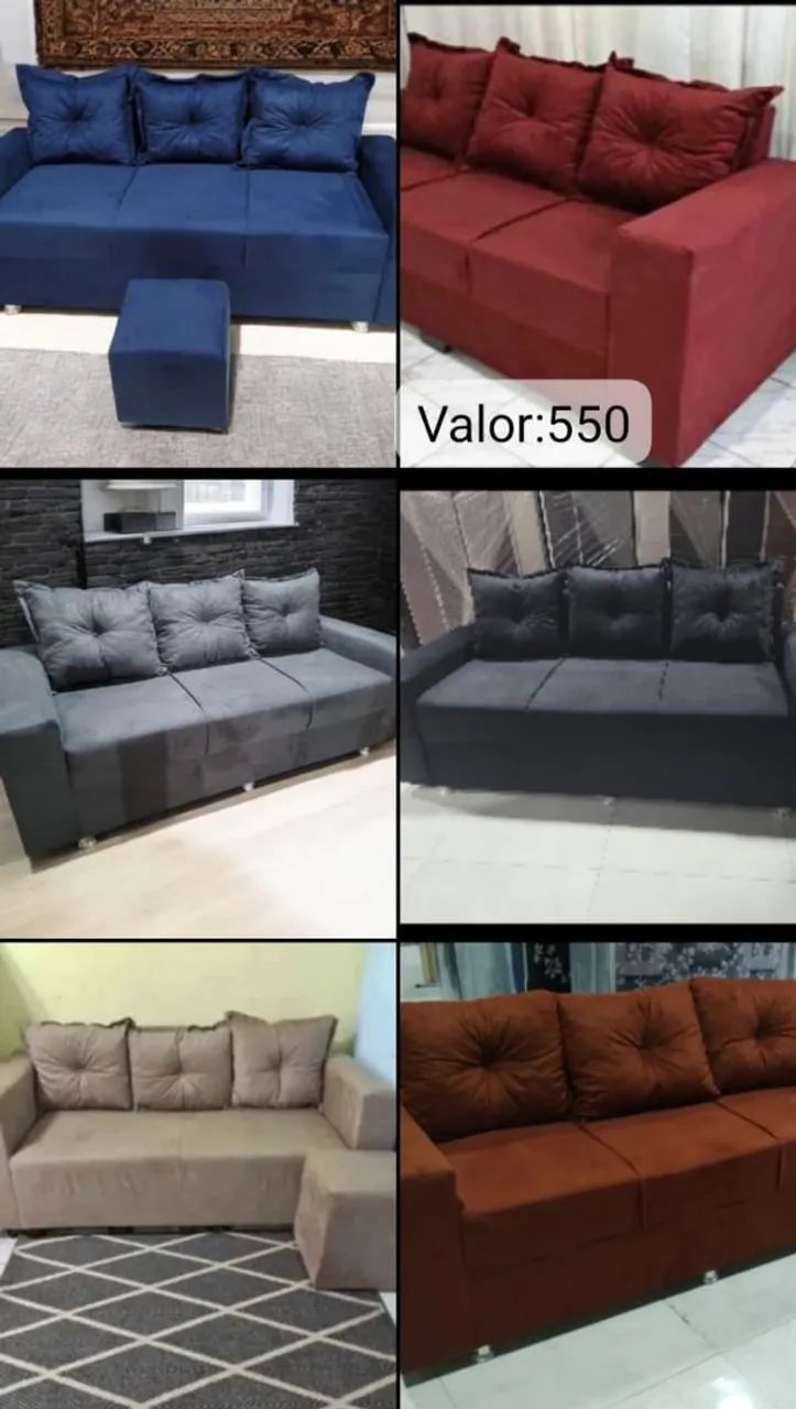 Sofás e Puffs para sua sala
