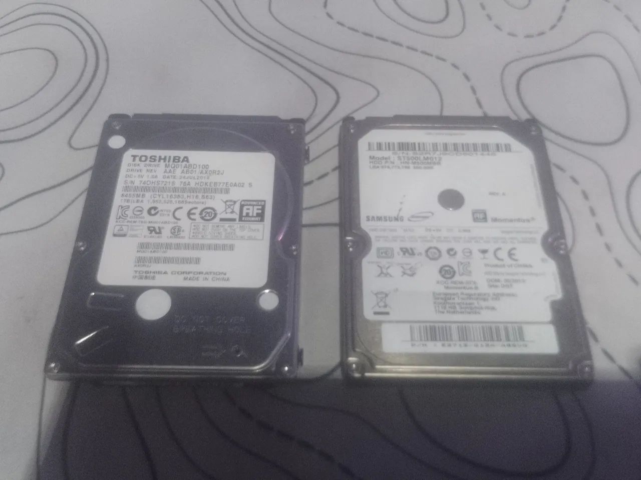 Par de HD para notebook 1tb e 500gb