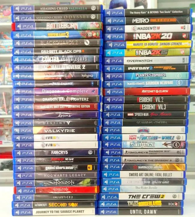 Super seleção de games semi usados de Playstation 4