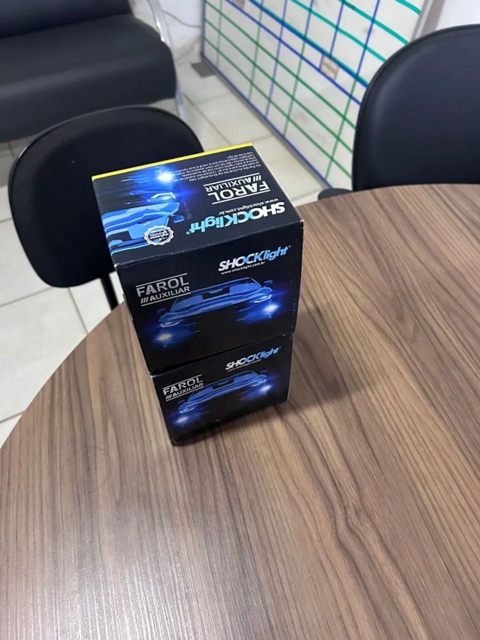 -ULTIMAS UNIDADES! Farol Auxiliar SHOCKlight Universal - Novo na Caixa (Par) - Foto 3