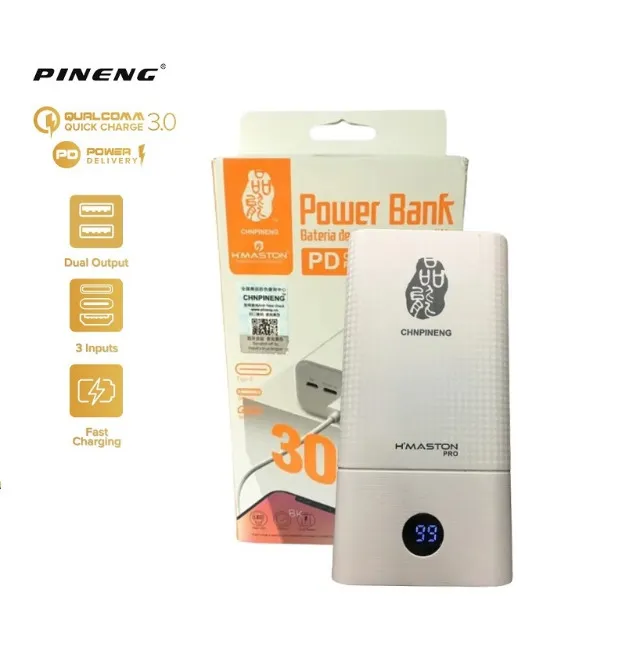Carregador Portátil Power Bank Qc3.0 + Pd 30.000 Mah