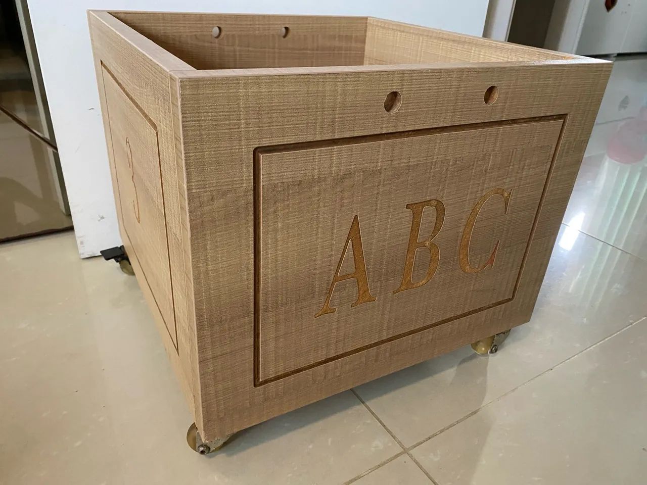 Caixote de brinquedo MDF - Foto 4