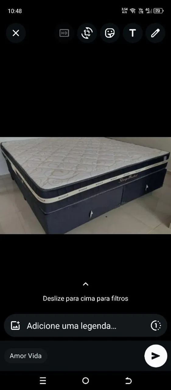Base e colchão super king 193 por 203