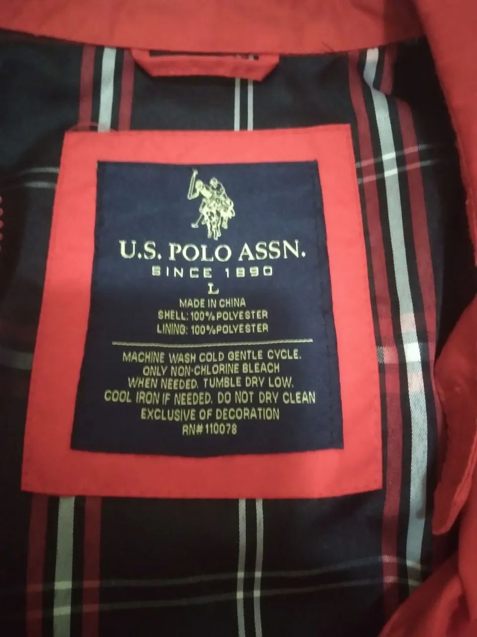 Jaqueta U.S. Polo Assn. Vermelha importada  - Foto 2