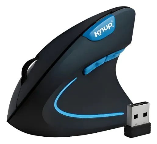 Mouse Vertical Ergonômico Sem Fio Recarregável