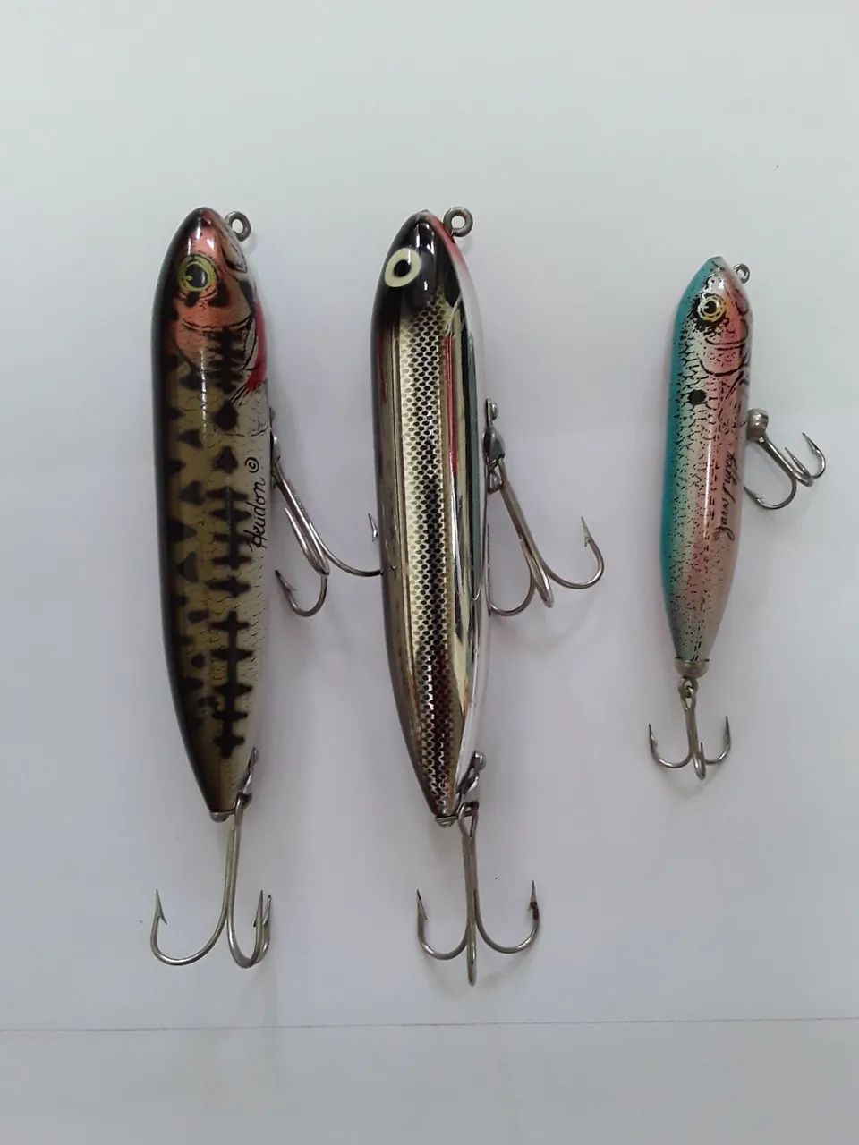 3 Iscas Artificiais Reddon Vintage para Colecionador 