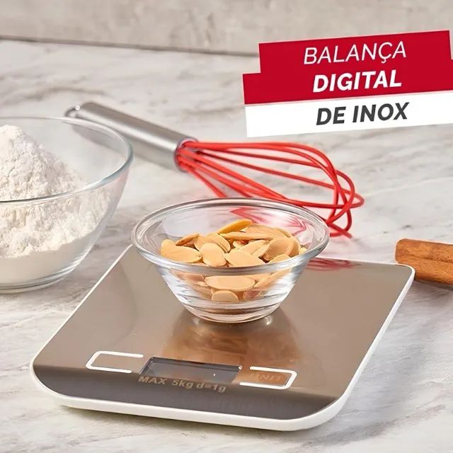 Balança de Cozinha Digital Para Receitas Alimentos e Dietas
