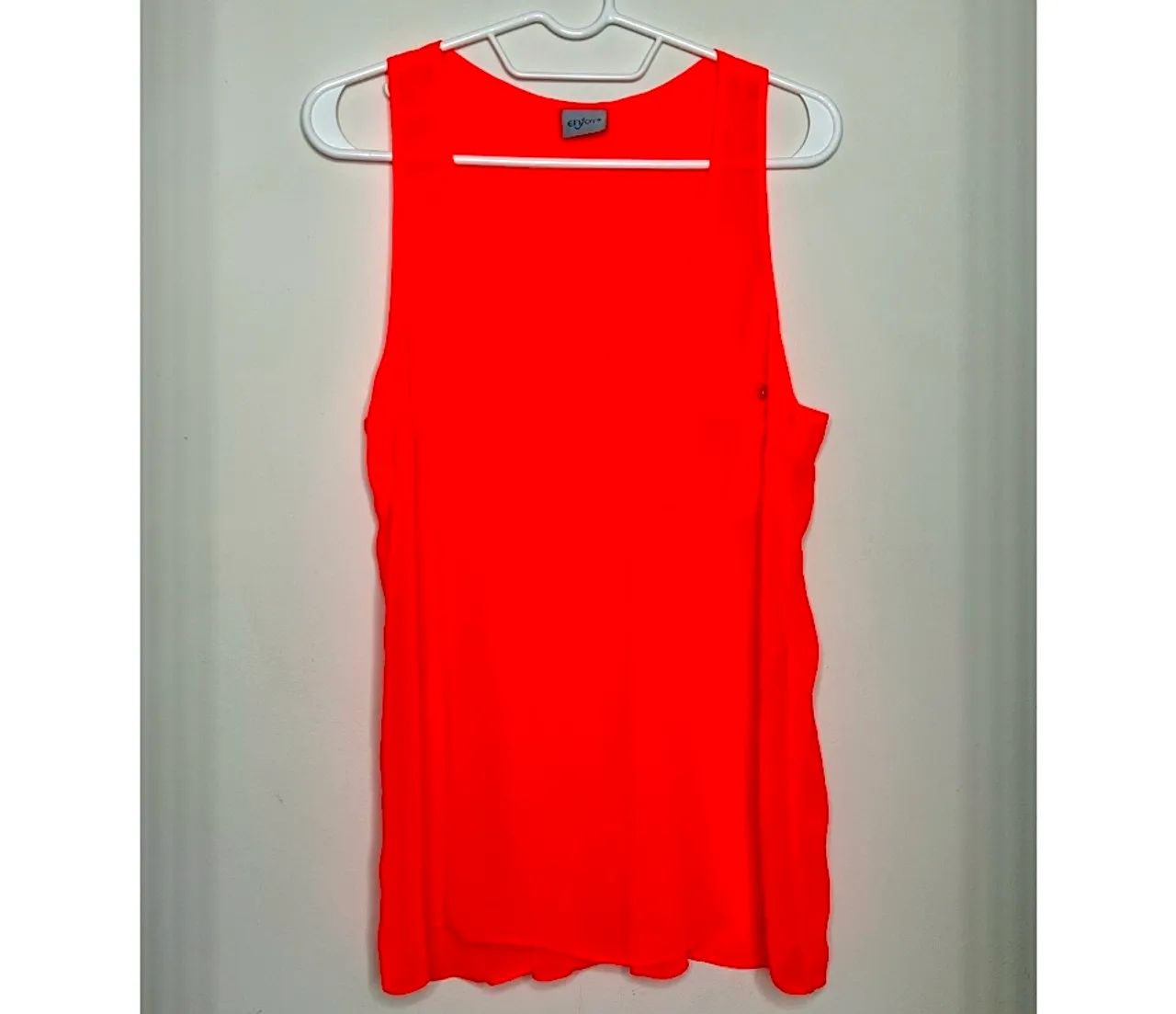 Camiseta  Enjoy regata neon laranja