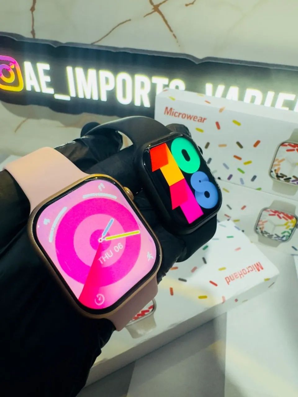 relogio smartwatch w29 pro com tela amoled - Foto 2