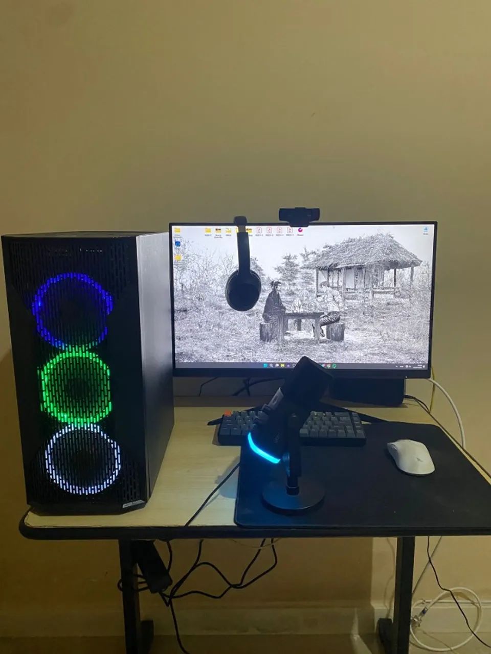 PC Gamer Completo - GTX 1050 Ti - Xeon E5-2678 v3 - Monitor VOC 27p