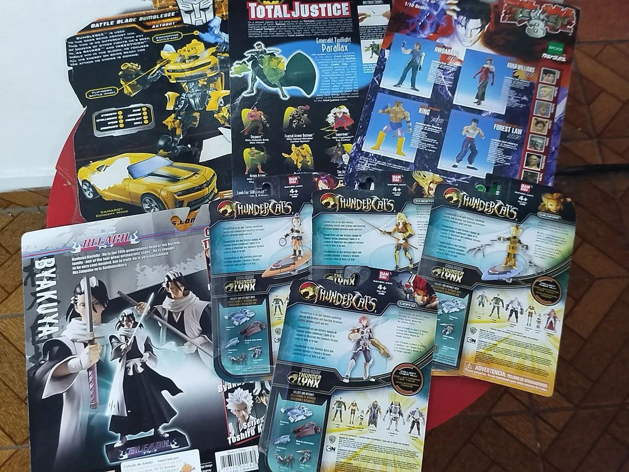 Lote Cartelas Thundercats Transformers Bleach Liga Tekken  - Foto 4