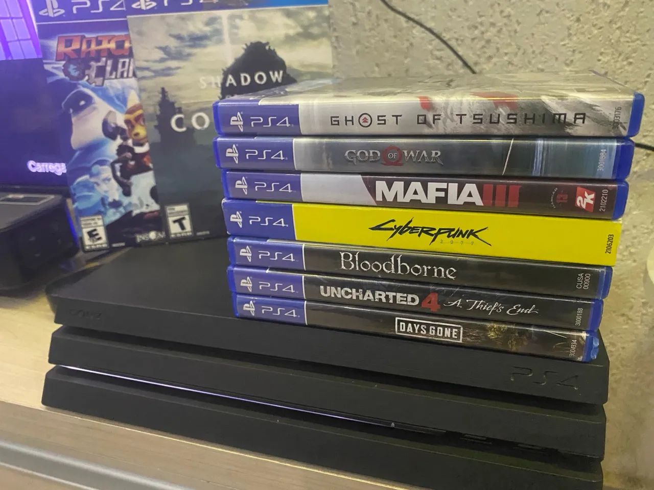 Playstation 4 pro 1tb ssd com jogos(aceito series s) - Foto 2