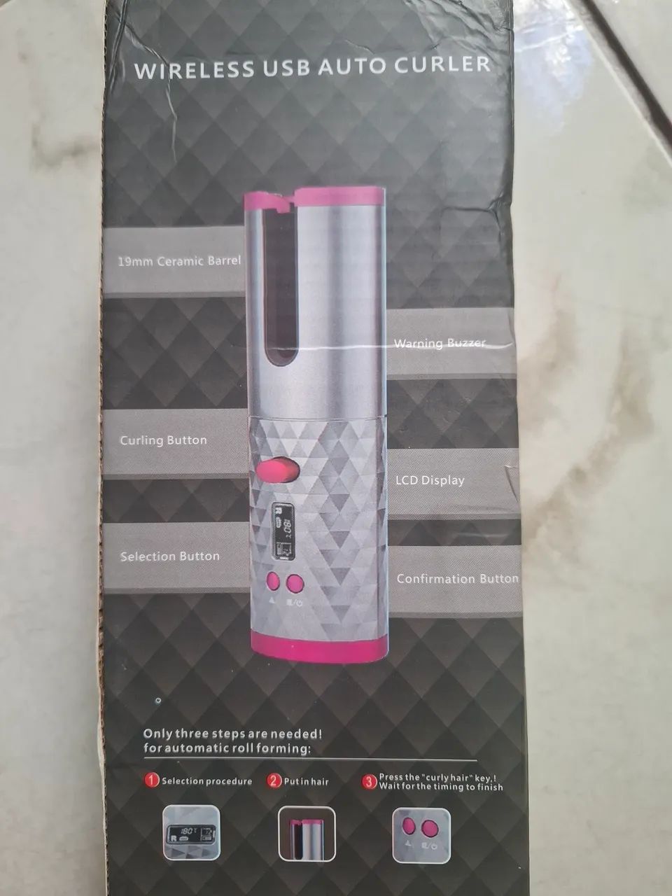 Modelador De Cachos Automático - Sem Fio Usb Auto Curler
