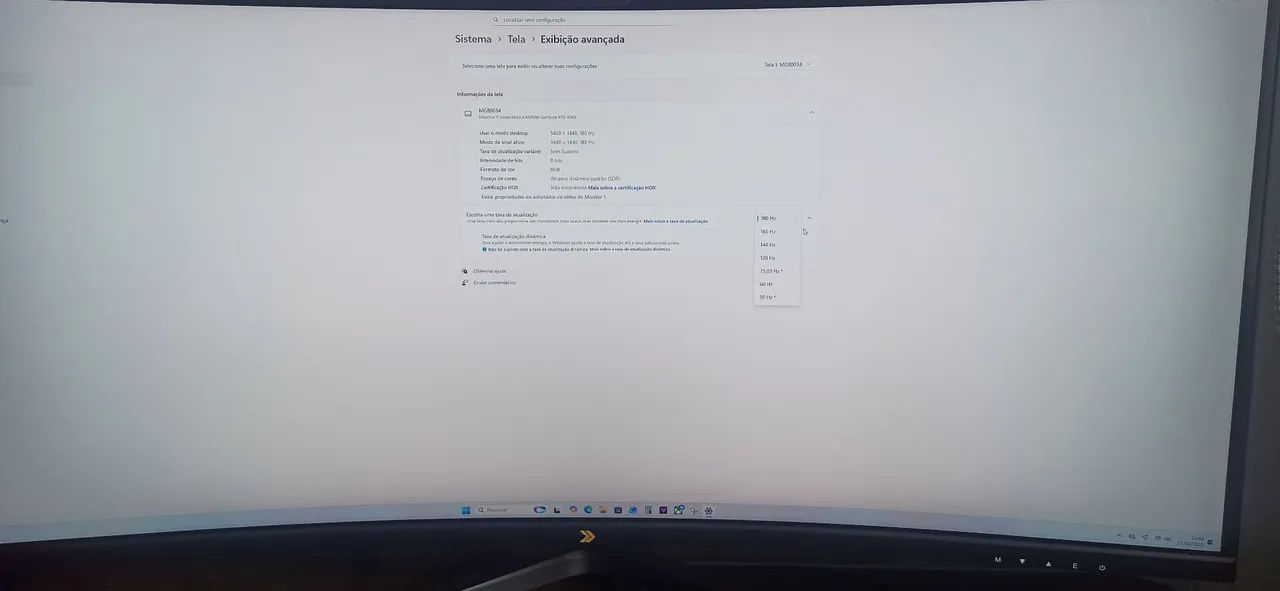 Monitor Gamer Ultrawide 2k 180hz 34 polegadas  - Foto 5