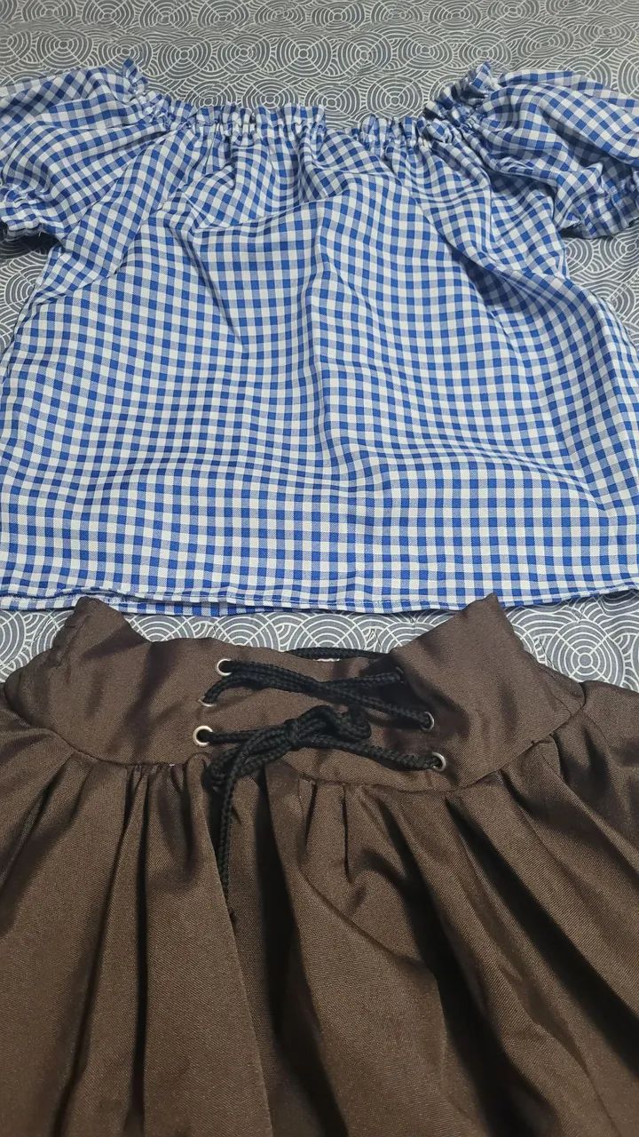 Vestido Saia Quadrilha Menina Novo 11 Anos - Foto 3