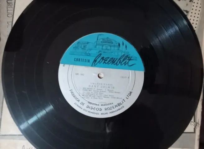 Disco de 1956 do Dany Delmin - Chante (Canto) Paris - Foto 4