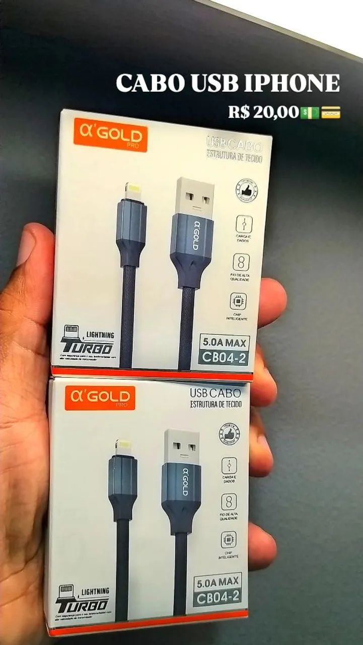 Cabo para iphone usb Lightining 