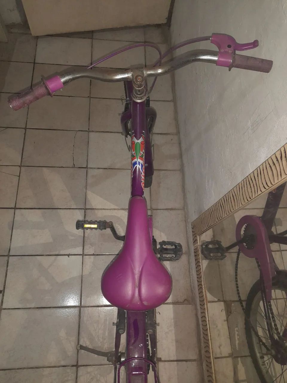 Bicicleta Infantil Roxa - Foto 4