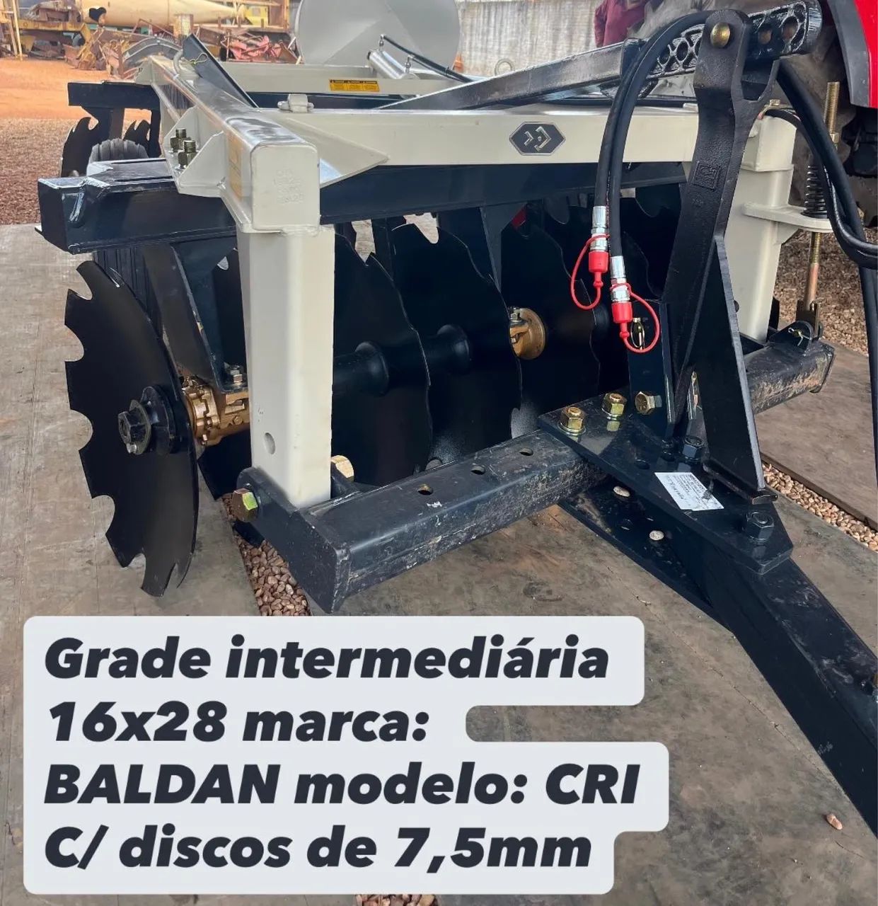 Grade intermediária 16x28 Discos 7,5mm - Foto 4