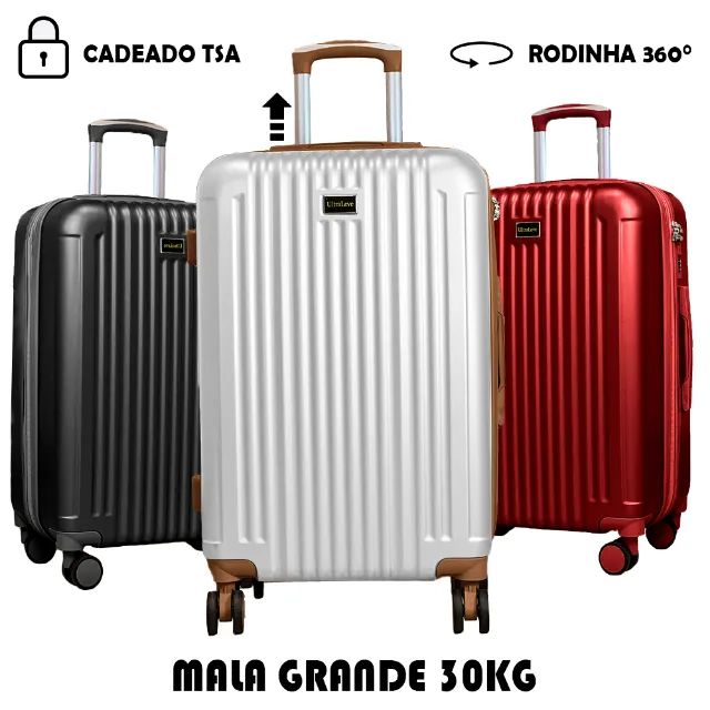 Mala de Viagem M ou G ( 23-32kg) ABS - Loja Chew'S (Combinar cor e Modelo) - Foto 2