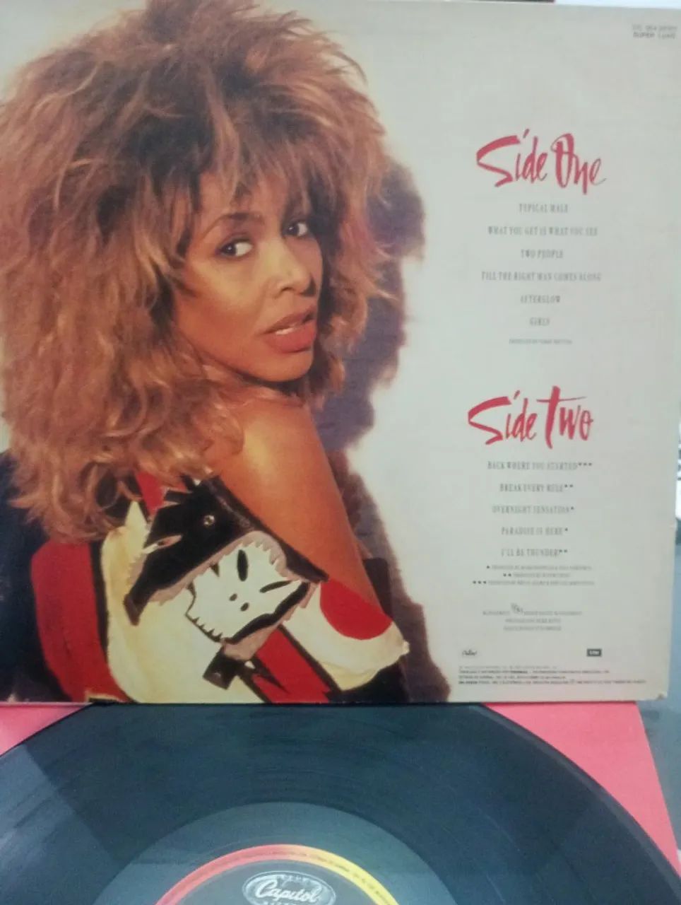 LP tina Turner "Break Very rule" 1986 - Foto 2