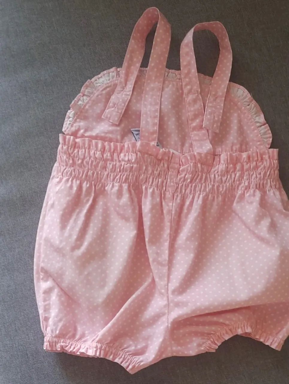 Body Genuine Kids rosa com bolas brancas - Foto 3