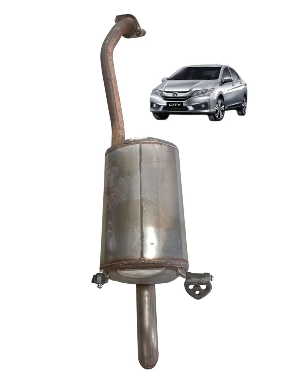 Escapamento Silencioso Honda City 1.5 2015 2016 2017 2018