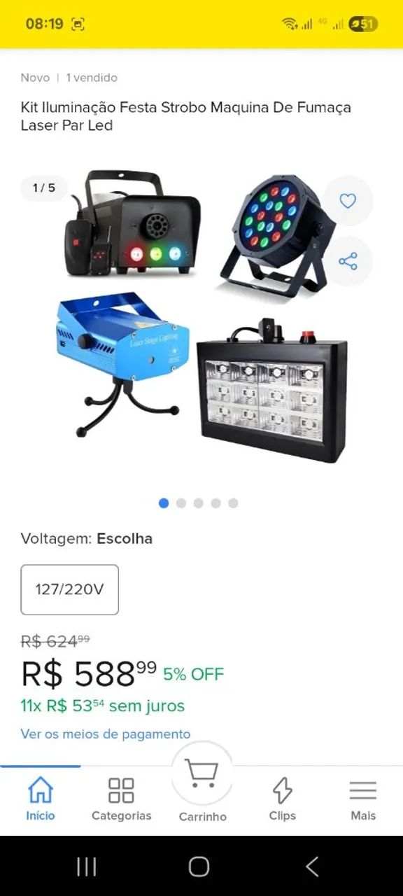 Kit pra festa iluminação máquina de fumaça  - Foto 5