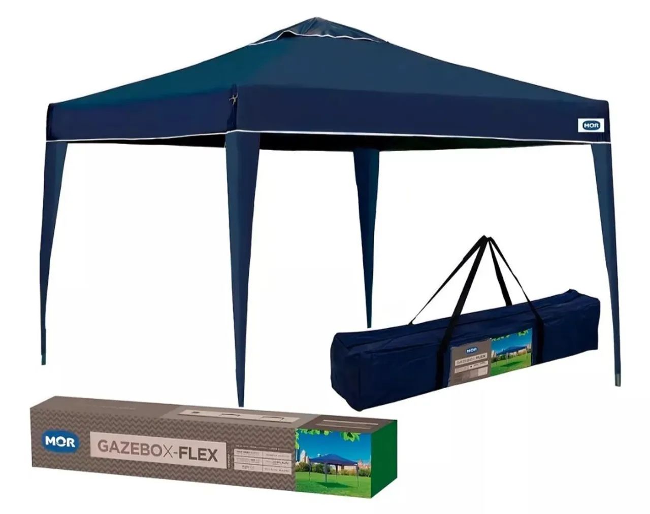 Gazebo MOR sanfonado 3x3 praia com bolsa - Foto 6