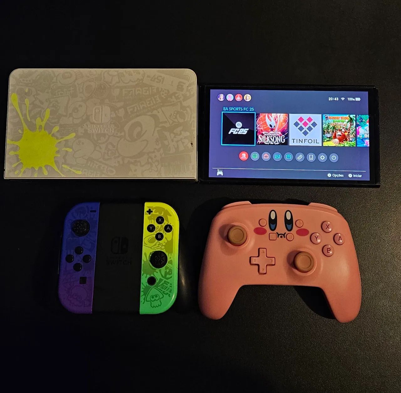 Nintendo Switch Logitech Nintendo Switch Desbloqueado 512gb + Acessórios - Consoles