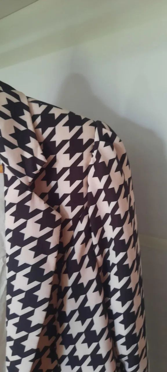 BLAZER SPACER P&B PRETO E BRANCO ROUPA FEMININA  - Foto 4
